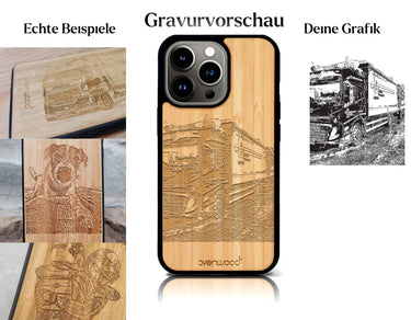 INDIVIDUELL iPhone 15 Pro Max Bambus-Kunststoff